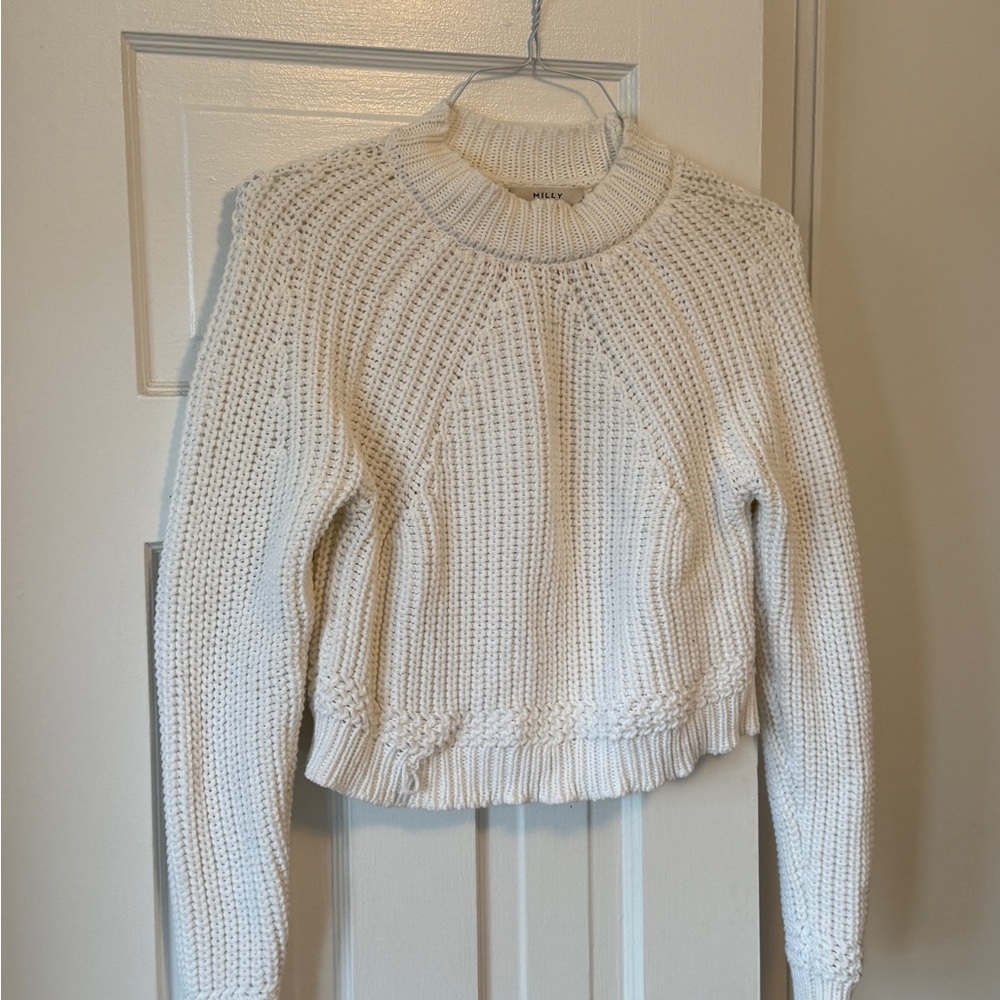 Milly Cream Knit Sweater